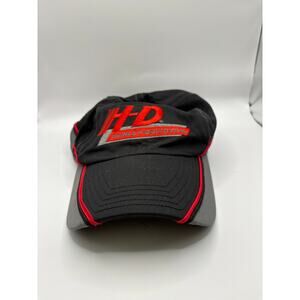 Vintage Y2K Harley Davidson Fitted Motorcycle Baseball Cap Large Black Gray NWT